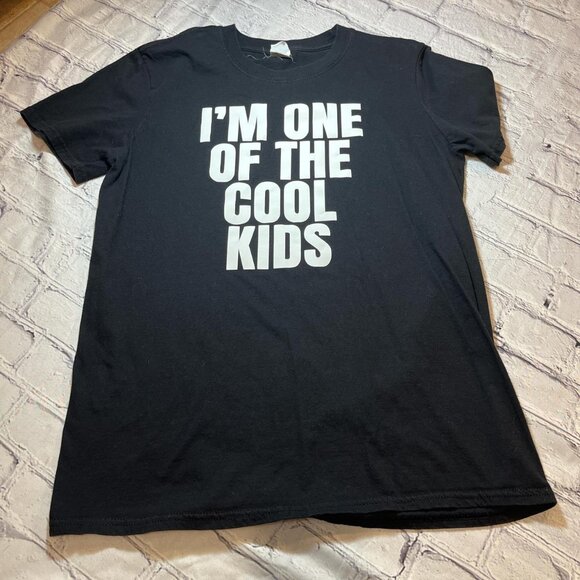 Funny Black Gildan "I'm one of the cool kids" t-shirt. Size medium - Picture 5 of 5